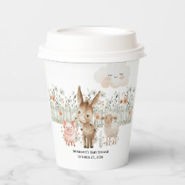 Een klein boerenknecht Baby shower | Papieren Bekers