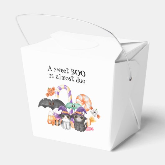 Een klein BOO-Baby shower Bedankdoosjes (Achterkant)