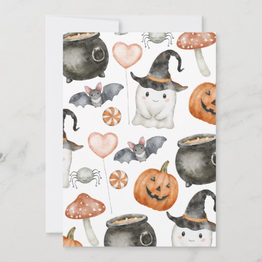 Een klein Boo-Baby shower Kaart (Achterkant)