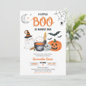 Een klein Boo-Baby shower Kaart (Staand voorkant)