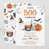 Een klein Boo-Baby shower Kaart (Voorkant / Achterkant)