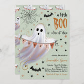 Een klein Boo-Baby shower Kaart (Voorkant / Achterkant)