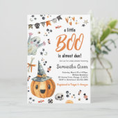 Een klein Boo-Baby shower Kaart (Staand voorkant)