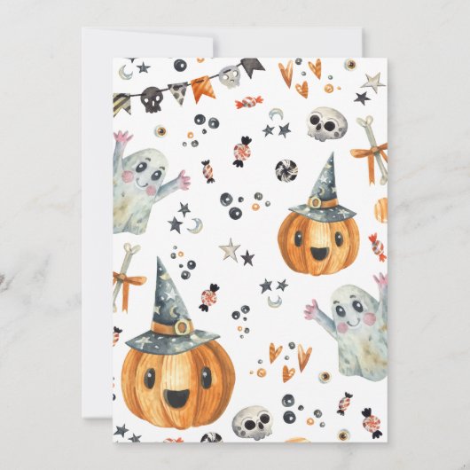 Een klein Boo-Baby shower Kaart (Achterkant)