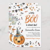 Een klein Boo-Baby shower Kaart (Voorkant / Achterkant)