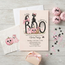 Een klein Boo bijna-due Halloween Baby Shower