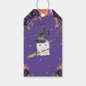 Een klein Boo Cute Ghost Halloween Baby shower Cadeaulabel (Achterkant)