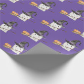 Een klein Boo Cute Ghost Halloween Baby shower Cadeaupapier (Hoek)