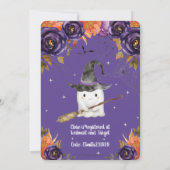 Een klein Boo Cute Ghost Halloween Baby shower Kaart (Achterkant)