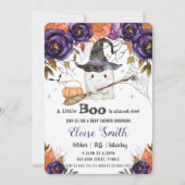 Een klein Boo Cute Ghost Halloween Baby shower Kaart (Voorkant)