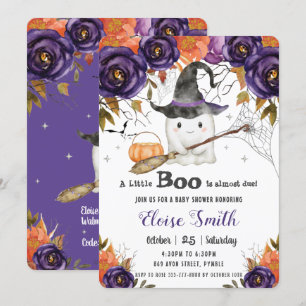 Een klein Boo Cute Ghost Halloween Baby shower Kaart