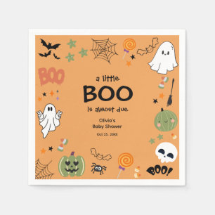 Een klein Boo Cute Ghost Halloween Baby shower Servet
