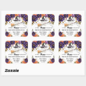 Een klein Boo Cute Ghost Halloween Baby shower Vierkante Sticker (Vel)