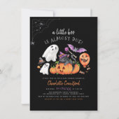 Een klein Boo Cute Spooky Halloween Baby shower Kaart (Voorkant)