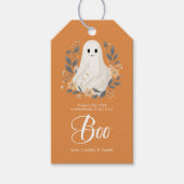 Een klein Boo Geest Halloween Baby Shower Bedankt Cadeaulabel (Voorkant)