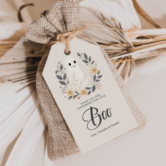 Een klein Boo Geest Halloween Baby Shower Bedankt Cadeaulabel