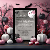 Een klein Boo Ghost Girl Virtual Baby shower Invit Kaart