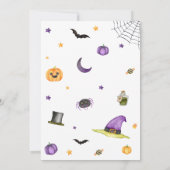 Een klein Boo Ghost Halloween Baby shower Kaart (Achterkant)