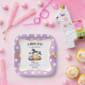 Een klein Boo Ghost Halloween Baby shower Papieren Bordje (Feest)