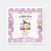 Een klein Boo Ghost Halloween Baby shower Servet (Voorkant)