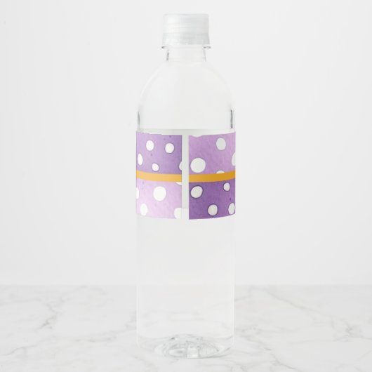 Een klein Boo Ghost Halloween Baby shower Waterfles Etiket (Achterkant)
