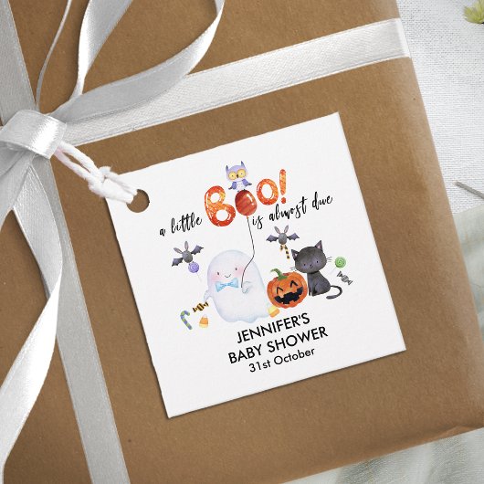 Een klein Boo Halloween Baby shower Bedankjes Labels
