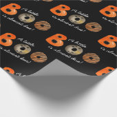 Een klein Boo Halloween Baby shower Cadeaupapier (Hoek)