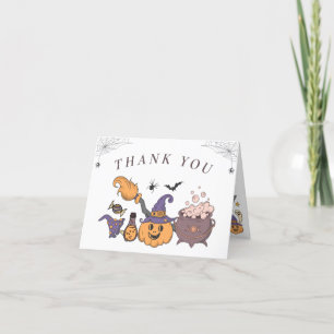 Een klein Boo Halloween Baby shower Dank je Bedankkaart