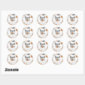 Een klein Boo Halloween Baby shower Dank je Ronde Sticker (Vel)