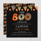 Een klein Boo Halloween Baby shower Kaart (Voorkant / Achterkant)