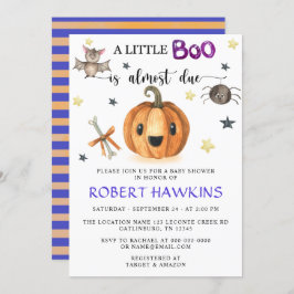 Een klein Boo Halloween Baby shower Kaart