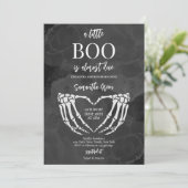 Een klein Boo Halloween Baby shower Kaart (Staand voorkant)