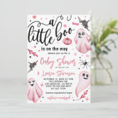 Een klein Boo Halloween Baby shower Kaart (Staand voorkant)