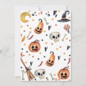 Een klein Boo Halloween Baby shower Kaart (Achterkant)