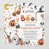 Een klein Boo Halloween Baby shower Kaart (Voorkant / Achterkant)