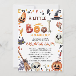 Een klein Boo Halloween Baby shower Kaart