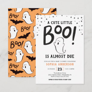 Een klein Boo Halloween Baby shower Kaart