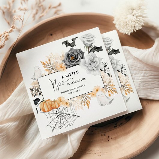 Een klein Boo Halloween Baby shower Napkins Servet