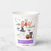 Een klein Boo Halloween Baby shower Papieren Bekers (Achterkant)