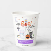 Een klein Boo Halloween Baby shower Papieren Bekers (Achterkant)