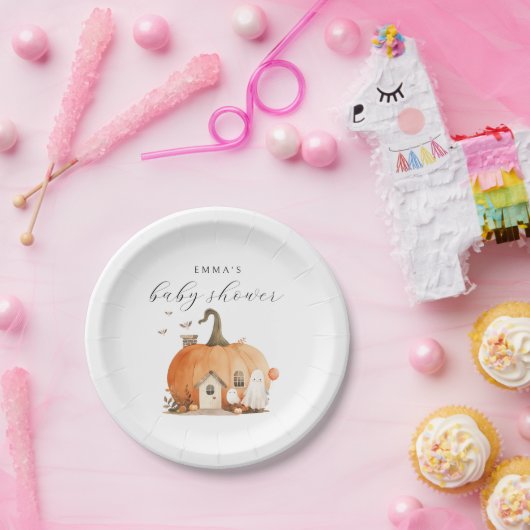 Een klein Boo Halloween Baby shower Papieren Bordje (Feest)