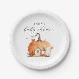 Een klein Boo Halloween Baby shower Papieren Bordje