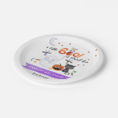 Een klein Boo Halloween Baby shower Papieren Bordje (Gekanteld)