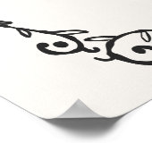 Een klein Boo Halloween Baby shower Welkom Poster (Hoek)