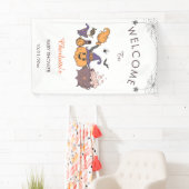 Een klein Boo Halloween Baby shower Welkom Spandoek (Insitu)