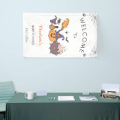 Een klein Boo Halloween Baby shower Welkom Spandoek (Beurs)