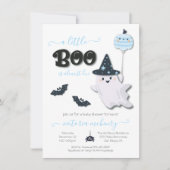 Een klein Boo Halloween Boy Baby shower Kaart (Voorkant)