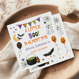 Een klein Boo is bijna geboren Jongens Babyfeest Servet