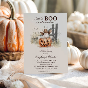 Een klein Boo is op komst Western Halloween Baby S Kaart