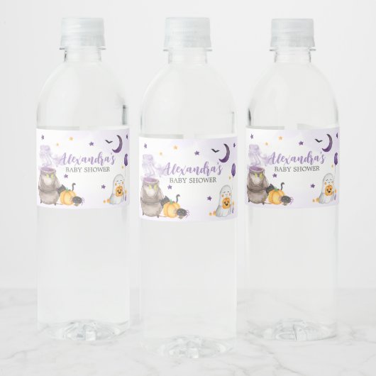 Een klein Boo spookbaby shower Waterfles Etiket (Flessen)